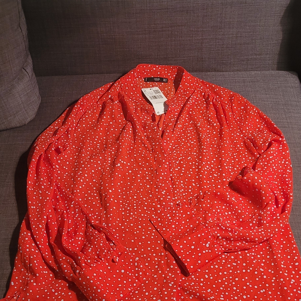 Red Polka Dot Women's Shirt